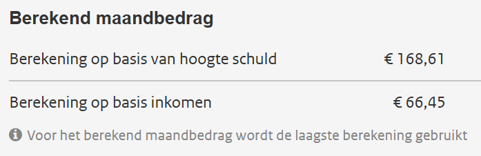 DUO bekijk berekening maandbedrag
